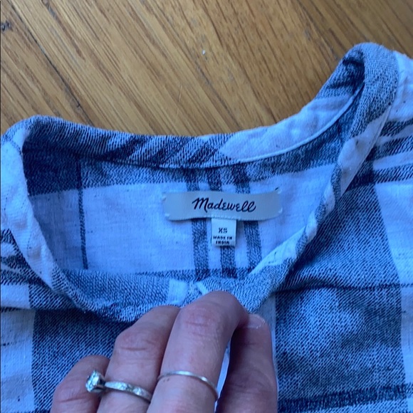 Madewell Plaid Button-up Top - Picture 5 of 10